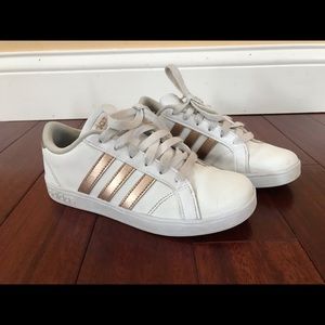 Rose gold & white ADIDAS